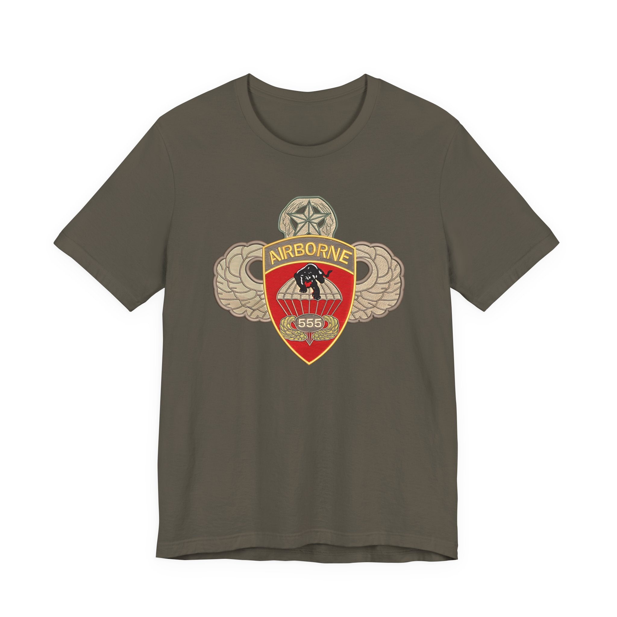 Airborne Spirit Unisex Tee, Military Appreciation Shirt, Casual Wear, Gift for Veterans, Patriotic T-Shirt
