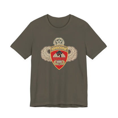 Airborne Spirit Unisex Tee, Military Appreciation Shirt, Casual Wear, Gift for Veterans, Patriotic T-Shirt