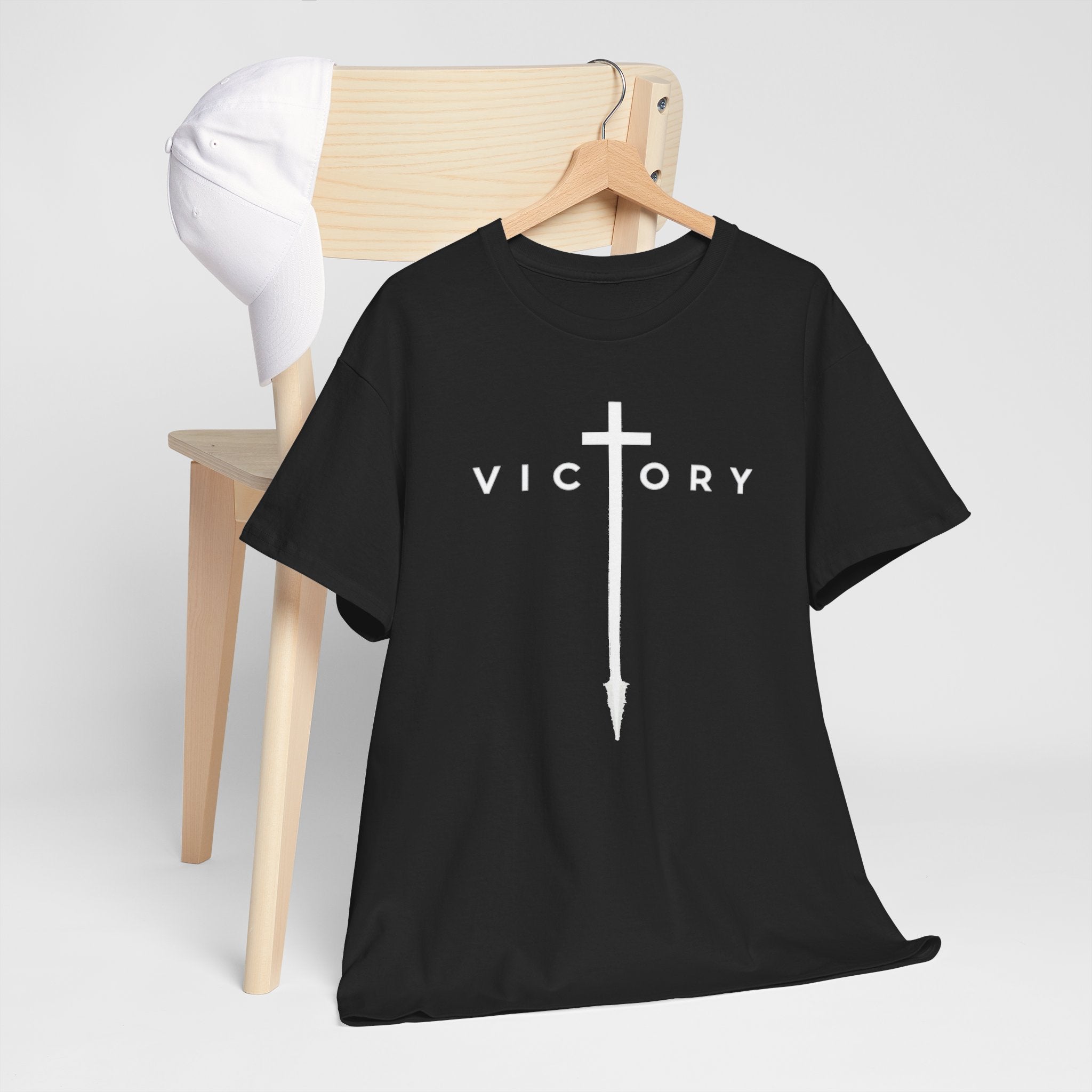 Victory Sword Tee — Christian Cross Graphic T-Shirt