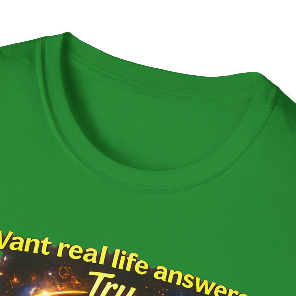 Chat GOD T-Shirt — "Try Chat GOD Instead of Chat GPT" Spiritual Humor Tee