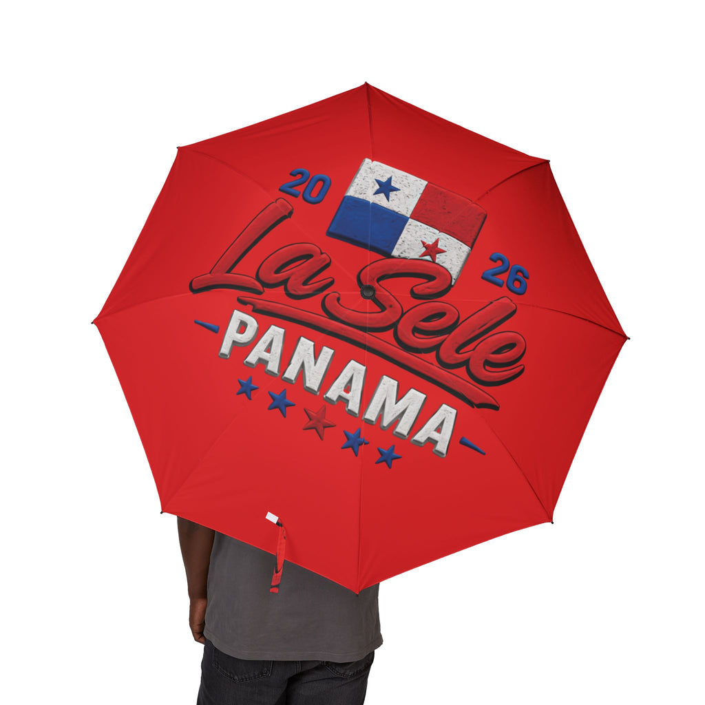 Panama Flag Foldable Umbrella – Travel-Friendly Semi-Automatic Rain Canopy