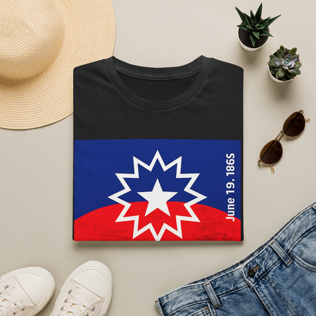 Juneteenth Celebration T-Shirt — Juneteenth Flag Design (June 19, 1865)
