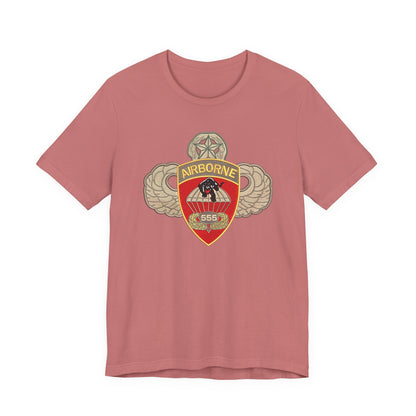 Airborne Spirit Unisex Tee, Military Appreciation Shirt, Casual Wear, Gift for Veterans, Patriotic T-Shirt