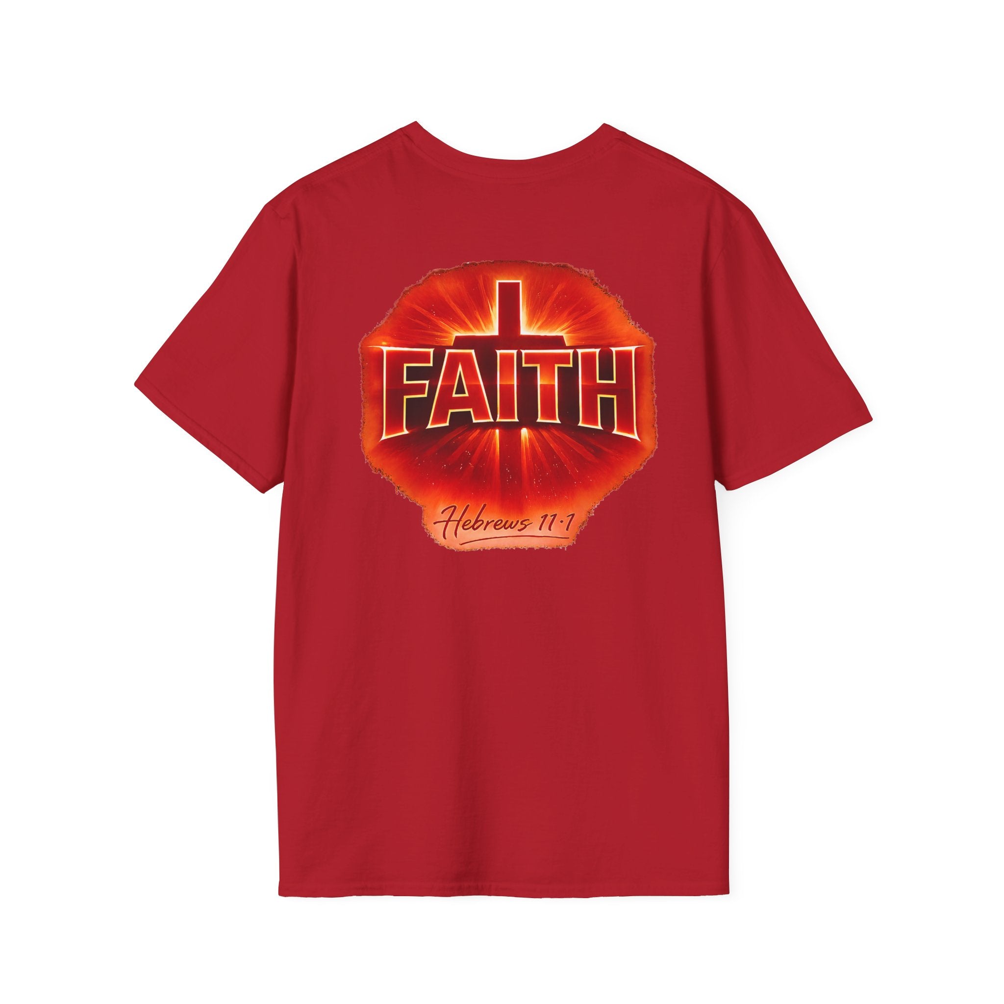 Faith Cross T-Shirt — Hebrews 11:1 Christian Tee