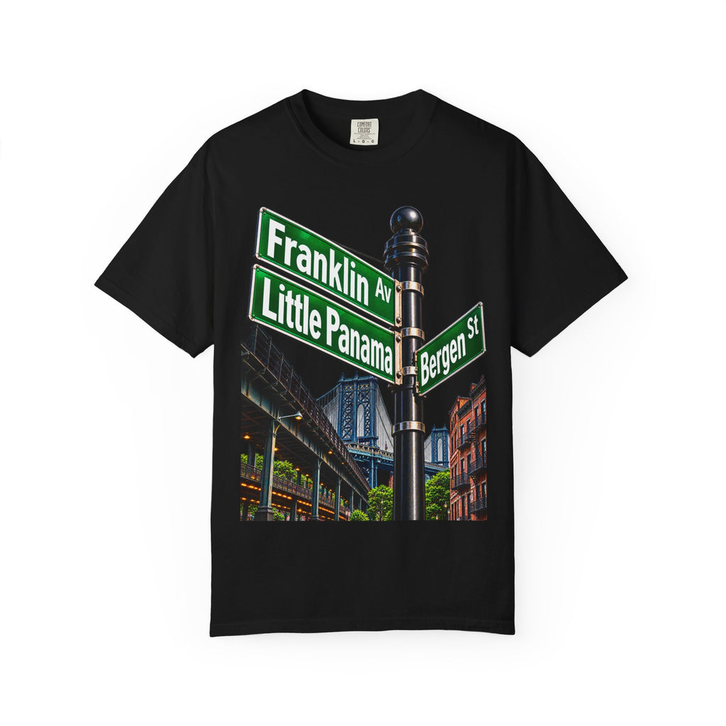 Brooklyn Street Sign T-Shirt — Franklin Ave & Bergen St Little Panama Graphic Tee
