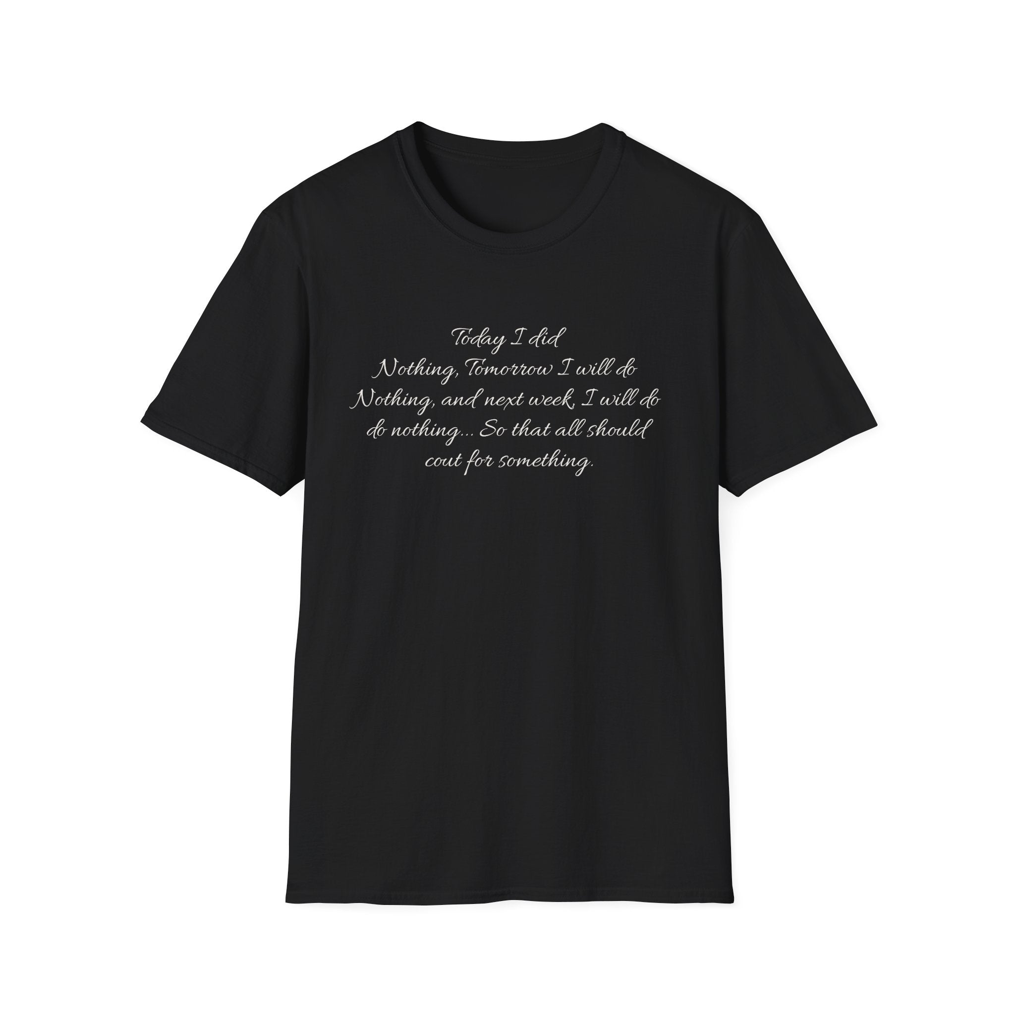 Classic Nothing T-Shirt — Plain Crewneck Tee