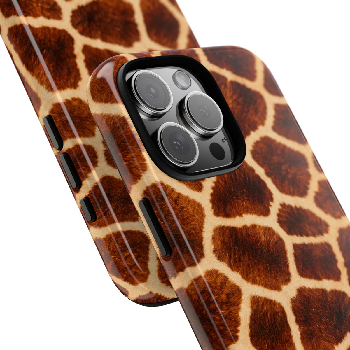 Giraffe Print Tough Phone Case — Protective Safari Animal Pattern