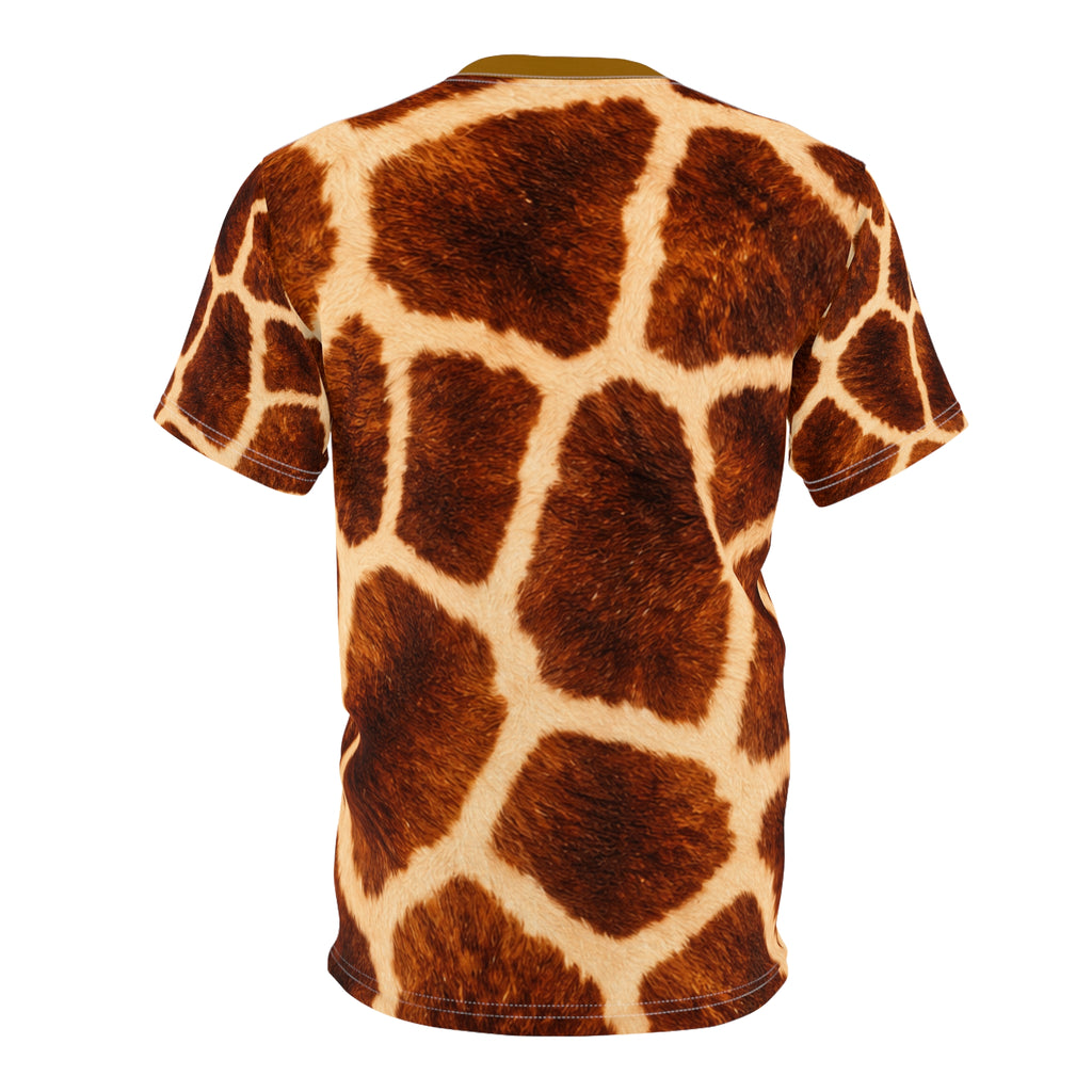 Giraffe Print Tee — All-Over Animal Pattern T-Shirt