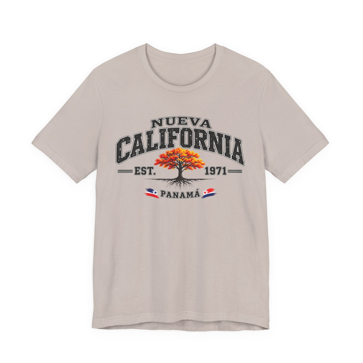 Nueva California Panama Tee – Retro 'Est. 1971' Vintage Tree T-Shirt