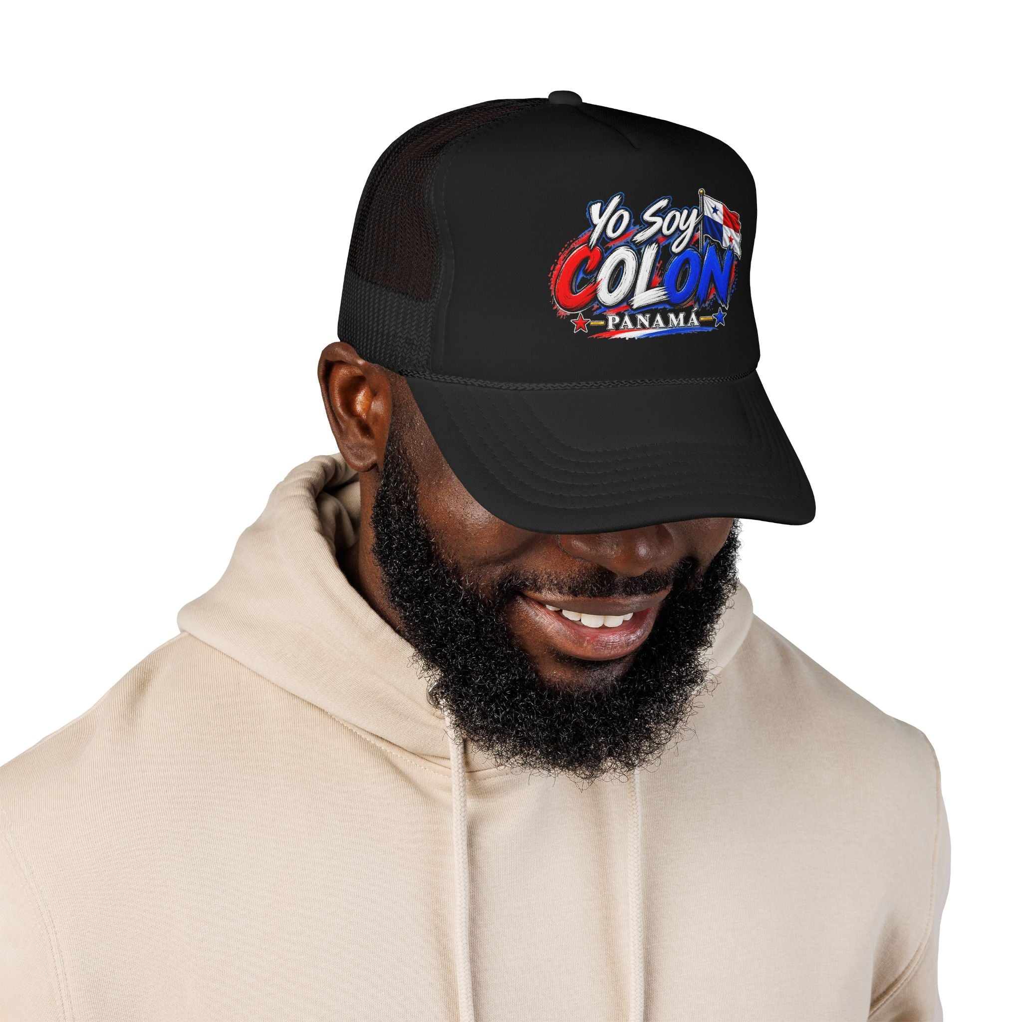 Yo Soy Colón Panama Foam Trucker Hat — Panamanian Pride Mesh Cap