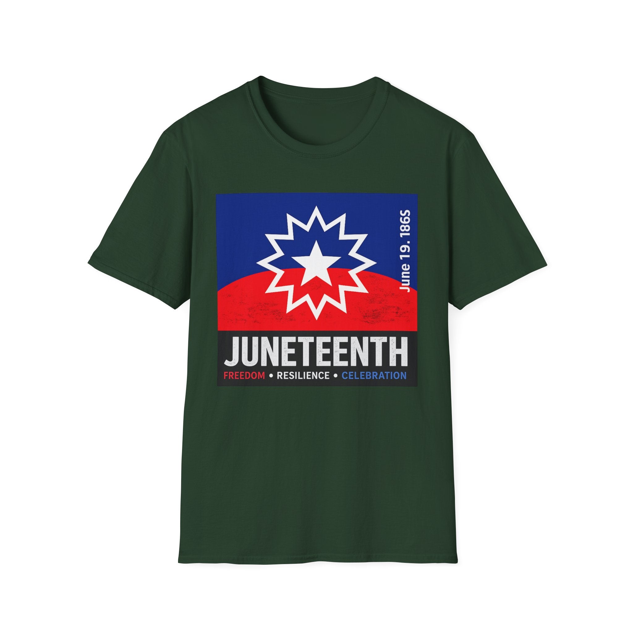 Juneteenth Celebration T-Shirt — Juneteenth Flag Design (June 19, 1865)