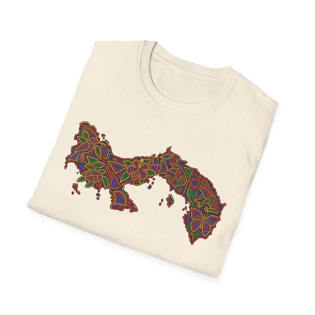 Panama Map T-Shirt — Colorful Mosaic Isthmus Map Tee
