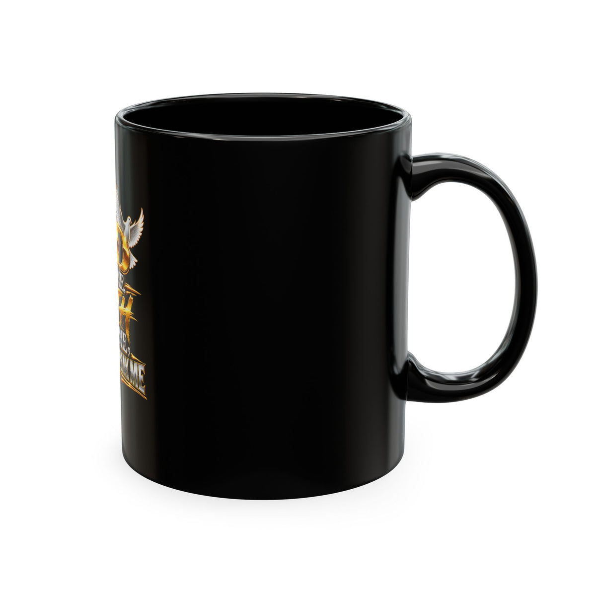 Faith Raised Me Ceramic Mug — "God Made Me, Faith Raised Me" Inspirational Coffee Cup