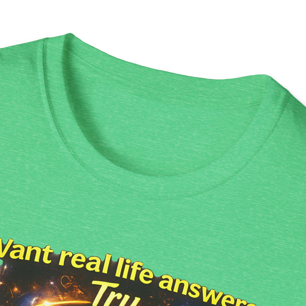 Chat GOD T-Shirt — "Try Chat GOD Instead of Chat GPT" Spiritual Humor Tee
