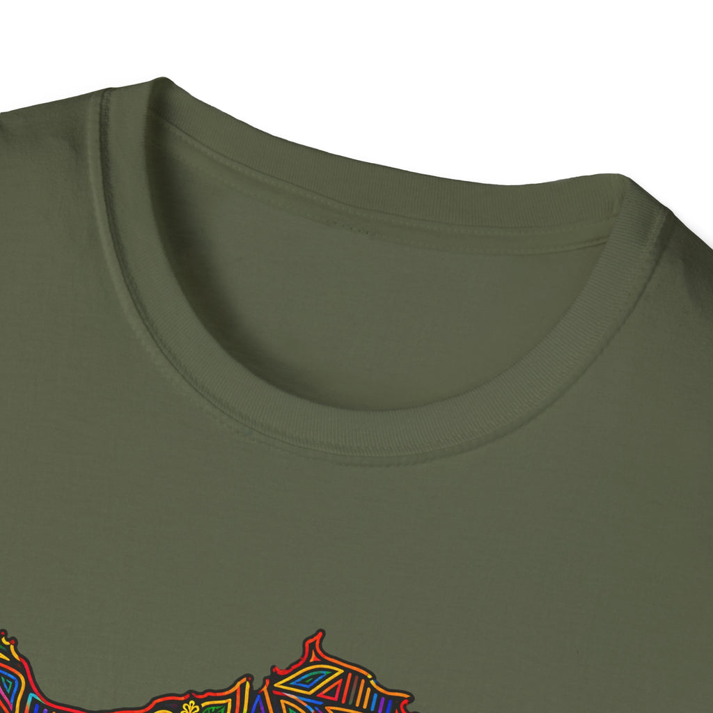 Panama Map T-Shirt — Colorful Mosaic Isthmus Map Tee