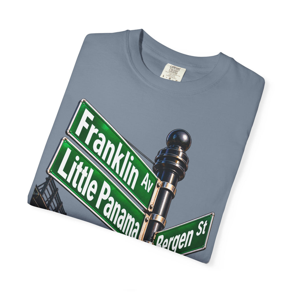 Brooklyn Street Sign T-Shirt — Franklin Ave & Bergen St Little Panama Graphic Tee