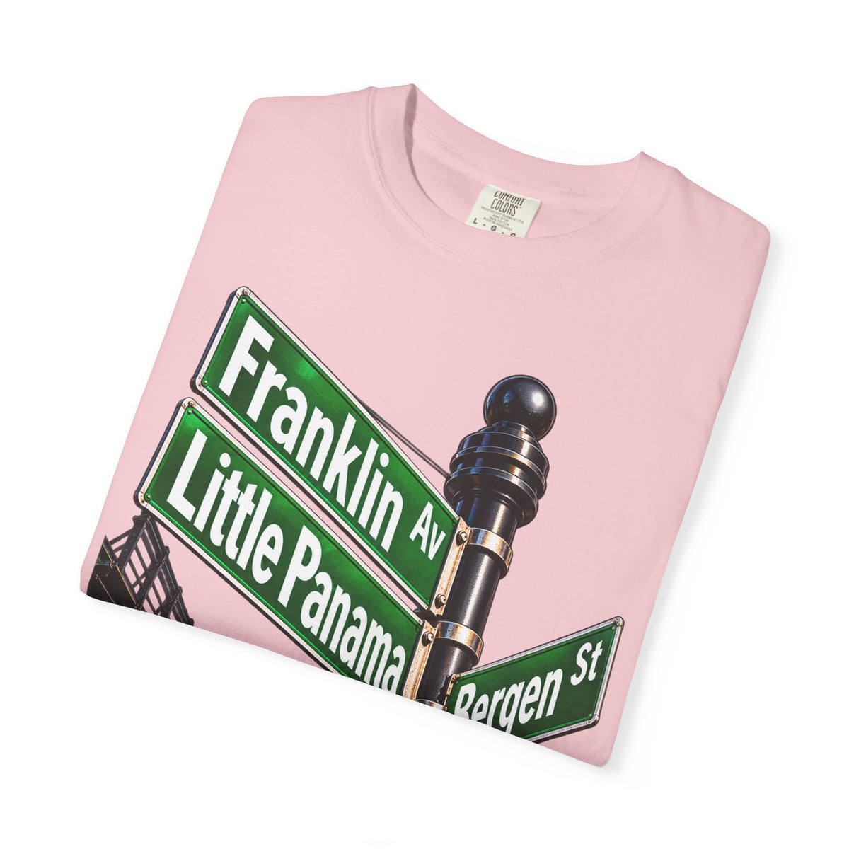 Brooklyn Street Sign T-Shirt — Franklin Ave & Bergen St Little Panama Graphic Tee