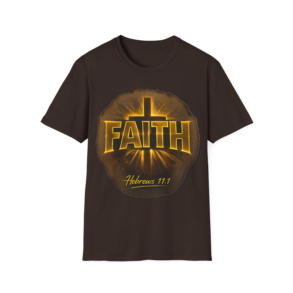 Faith Cross T‑Shirt – Hebrews 11:1 Inspirational Christian Tee