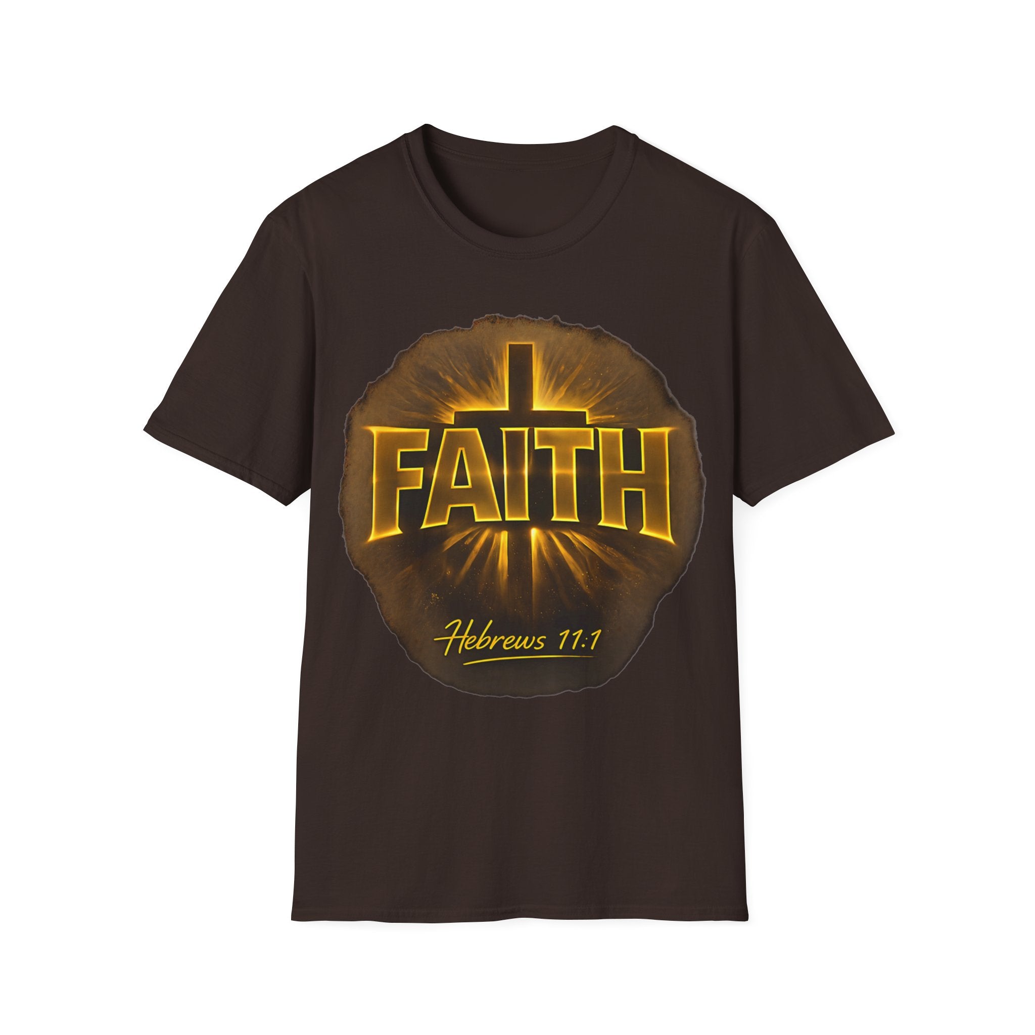 Faith Cross T‑Shirt – Hebrews 11:1 Inspirational Christian Tee