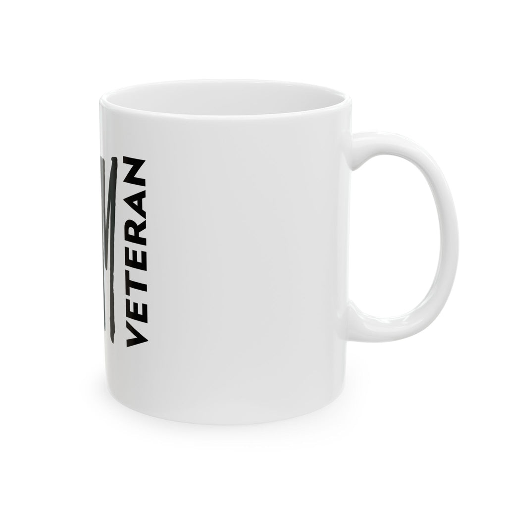 Army Veteran Ceramic Mug — Bold Brush Script Military Coffee Cup (11oz/15oz)
