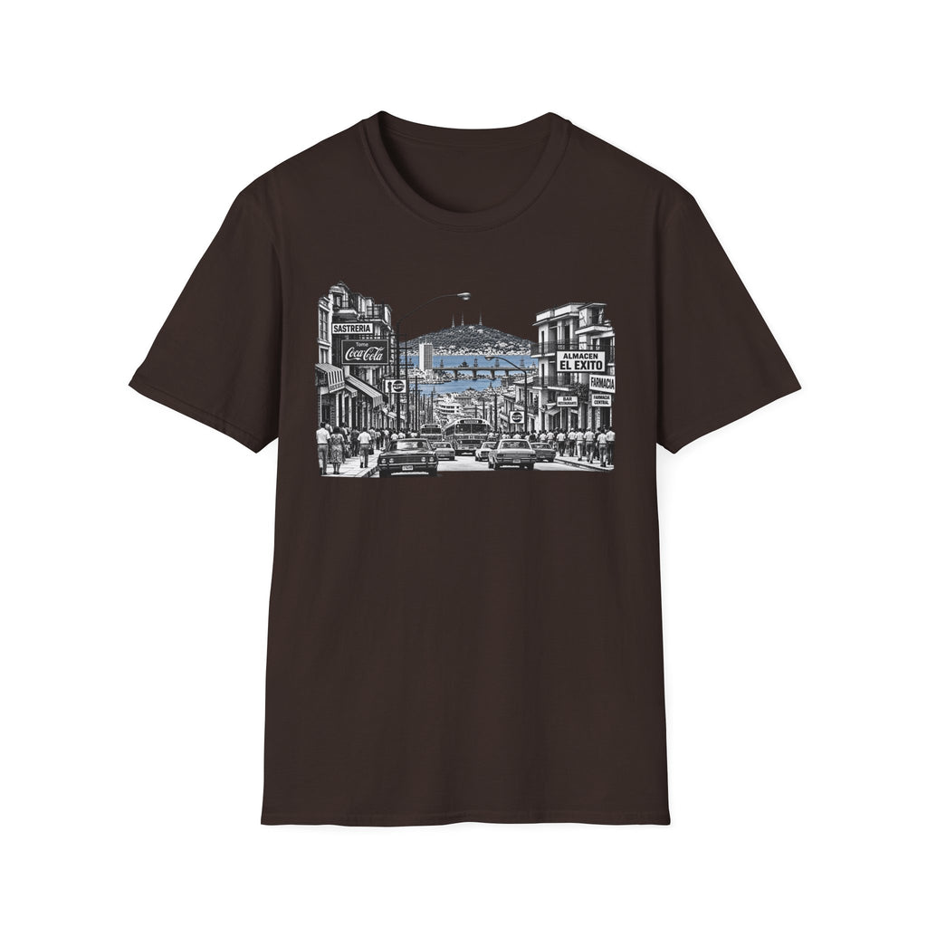 Sal Si Puedes Panama Vintage Street Scene T-Shirt — Retro Cityscape Graphic Tee