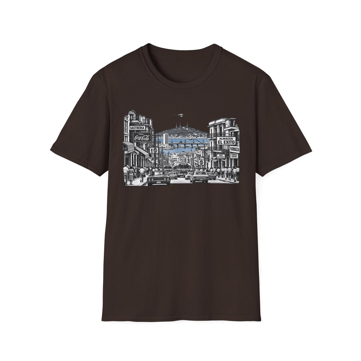Sal Si Puedes Panama Vintage Street Scene T-Shirt — Retro Cityscape Graphic Tee