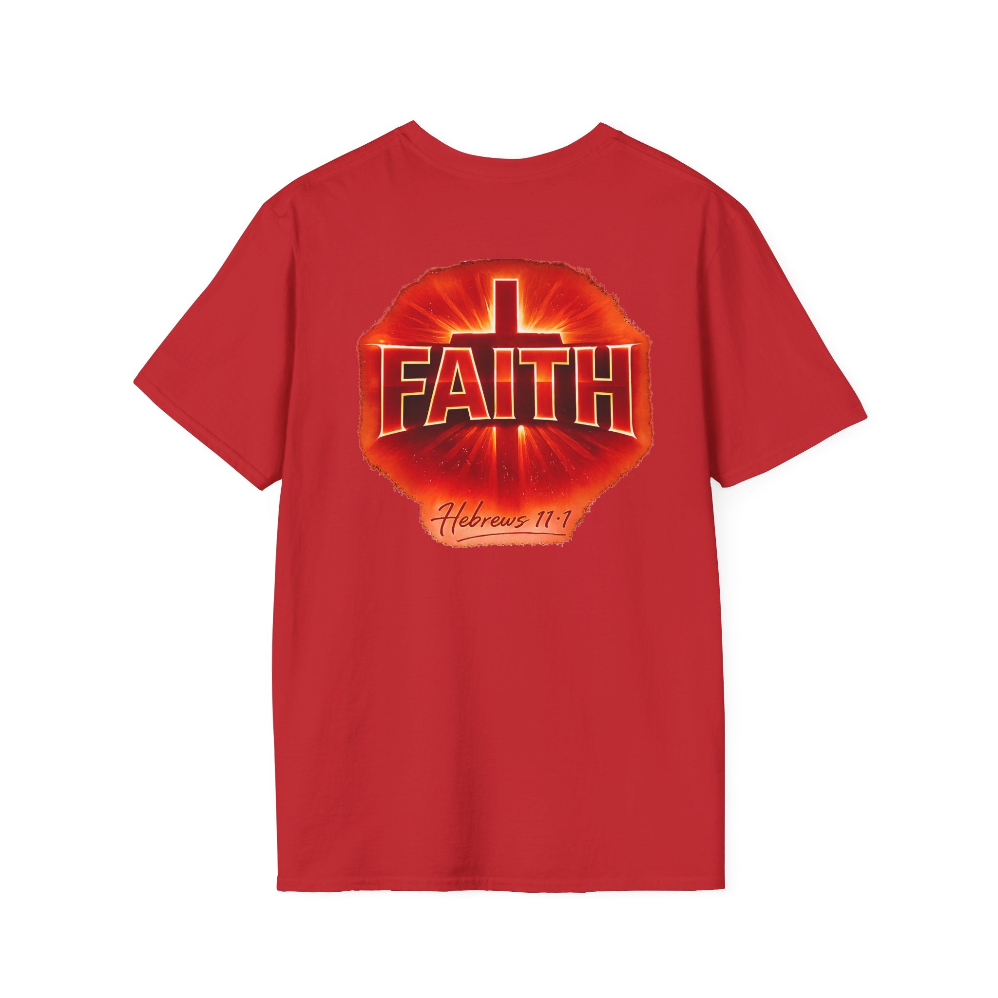 Faith Cross T-Shirt — Hebrews 11:1 Christian Tee