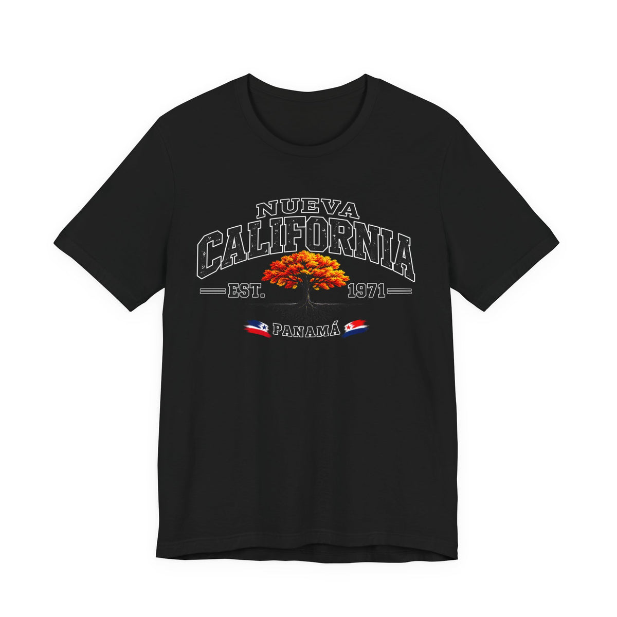Nueva California Panama Tee – Retro 'Est. 1971' Vintage Tree T-Shirt