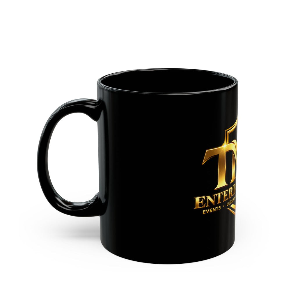 Gold Shield Logo Mug — TNT EntertainmentPTY Black Coffee Cup (11oz/15oz)