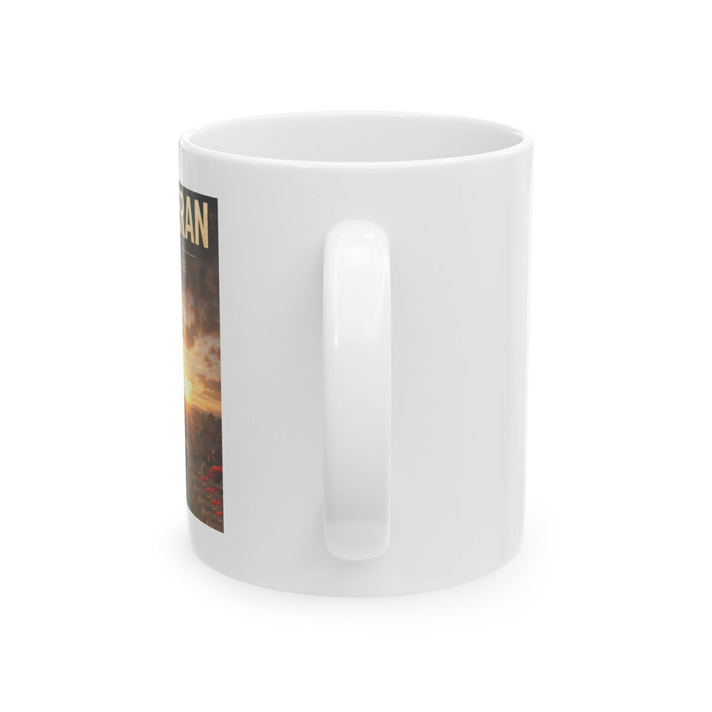 Woman Warrior Ceramic Mug — Honor & Courage Military Tribute (11oz/15oz)