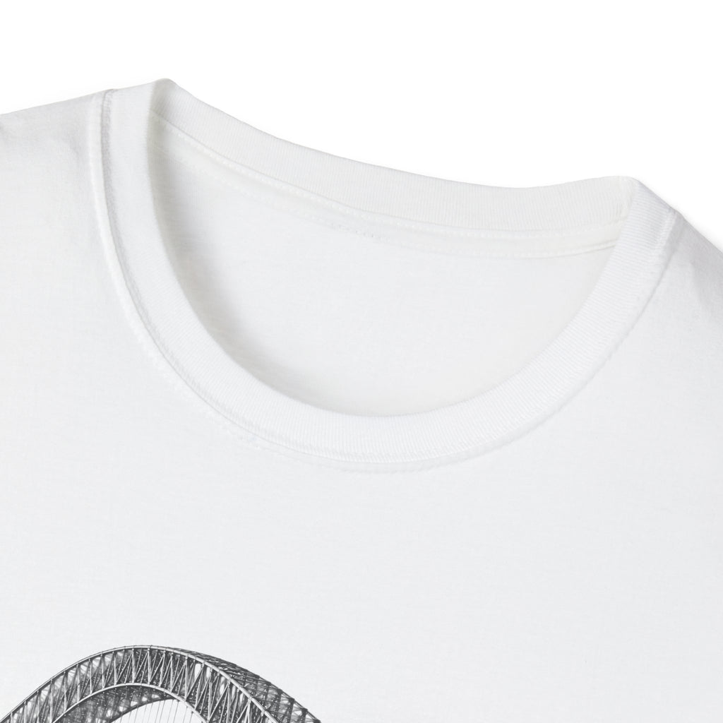 Bridge of The Americas  T-Shirt — Vintage Black & White Cityscape Tee