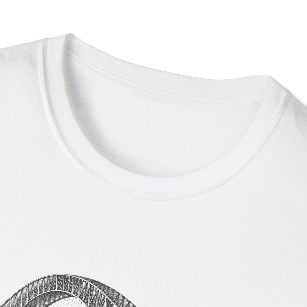 Bridge of The Americas  T-Shirt — Vintage Black & White Cityscape Tee