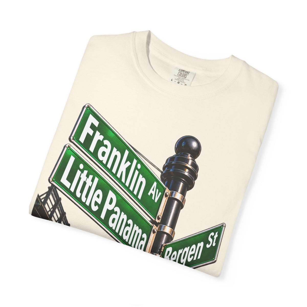 Brooklyn Street Sign T-Shirt — Franklin Ave & Bergen St Little Panama Graphic Tee