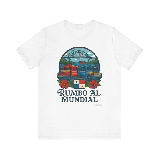 Rumbo al Mundial Soccer Tee — Vintage Panama Football World Cup Shirt