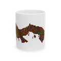 Panama S Map Mug — Colorful Floral Geometric Ceramic Coffee Cup (11oz & 15oz)