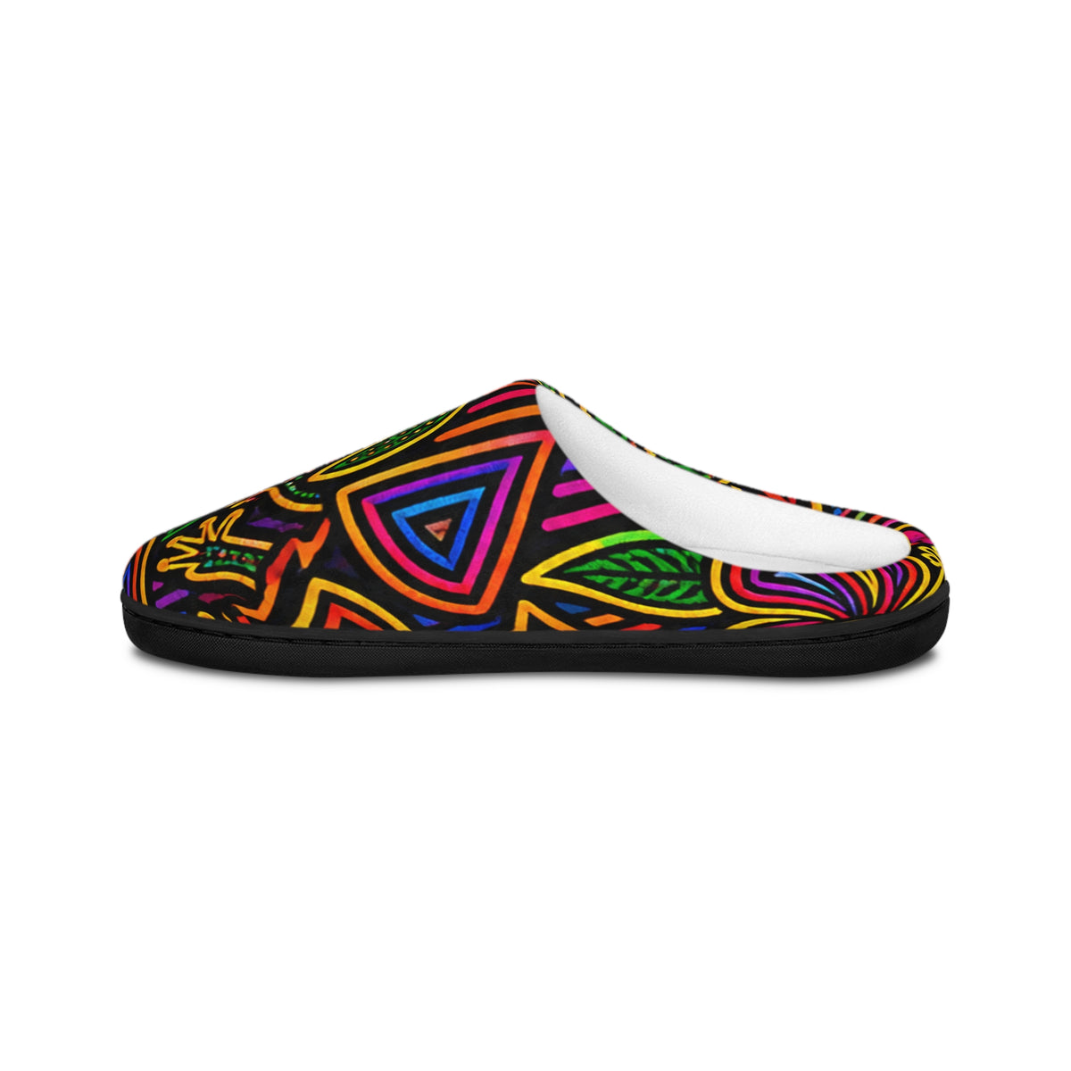 Men's Indoor Slippers — Mola Pattern Cozy House Shoes