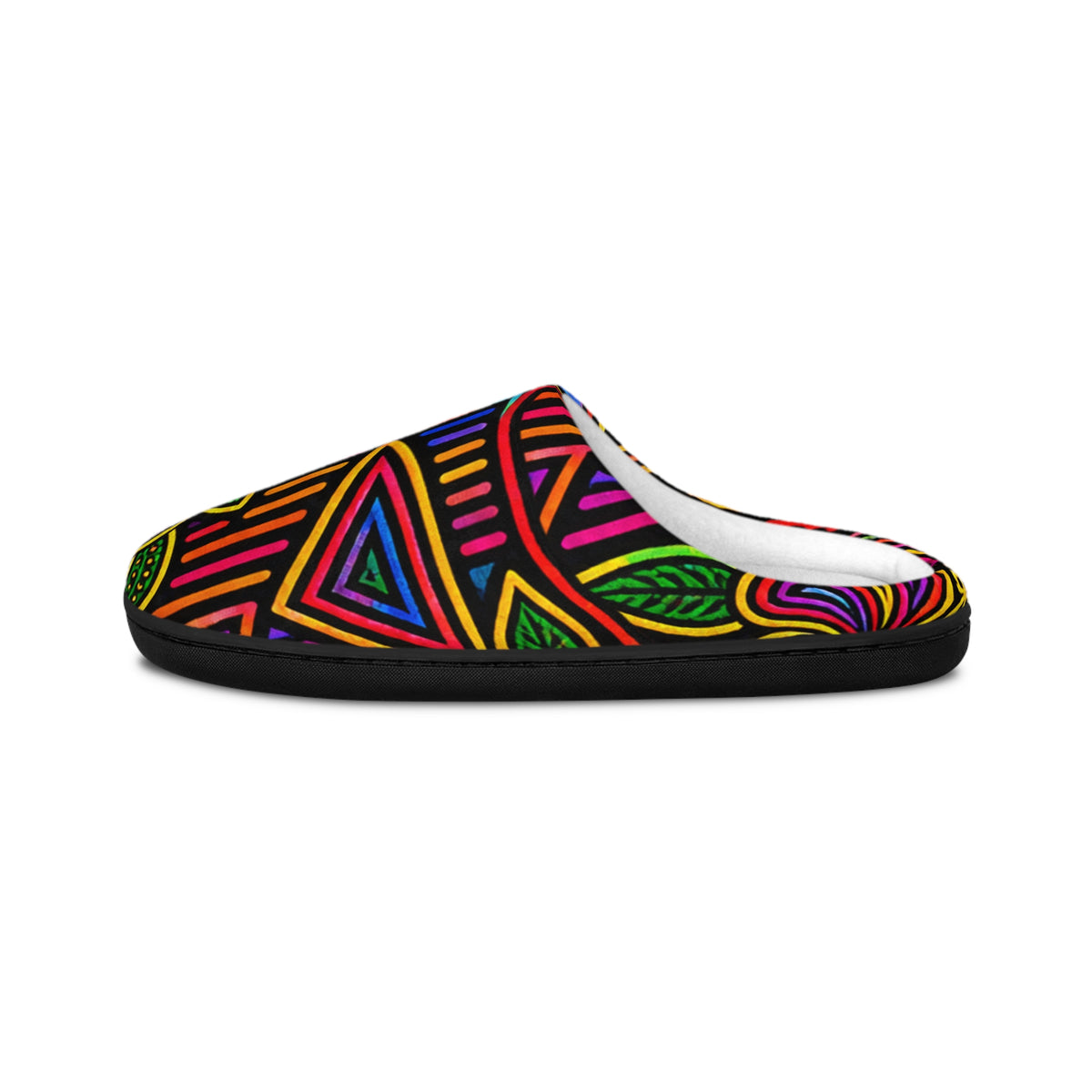 Men's Indoor Slippers — Mola Pattern Cozy House Shoes
