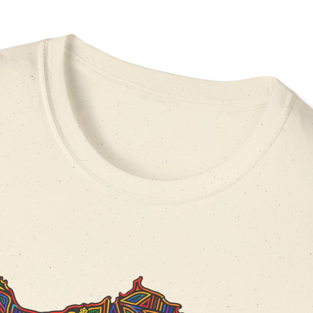 Panama Map T-Shirt — Colorful Mosaic Isthmus Map Tee
