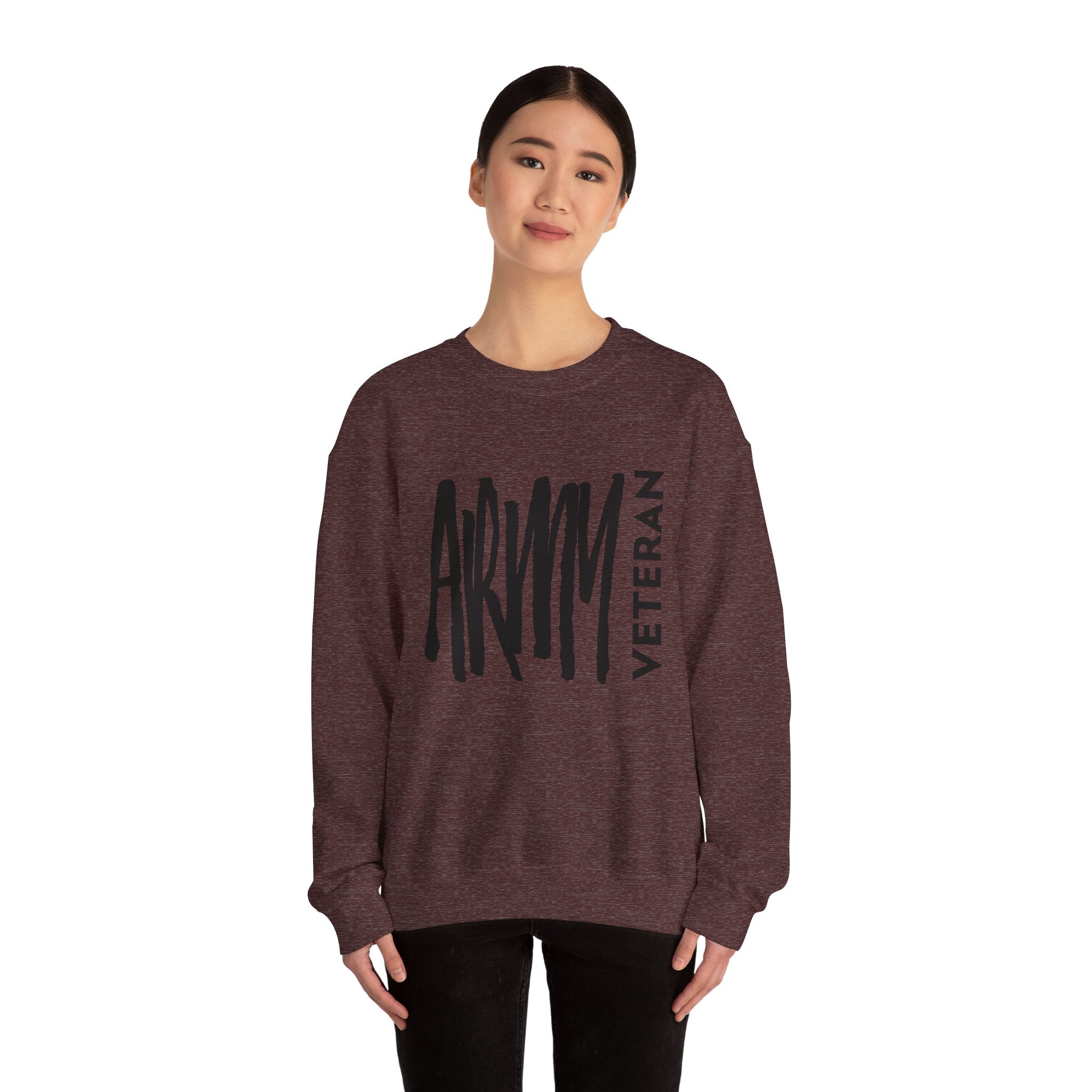 Army Veteran Unisex Heavy Blend™ Crewneck Sweatshirt