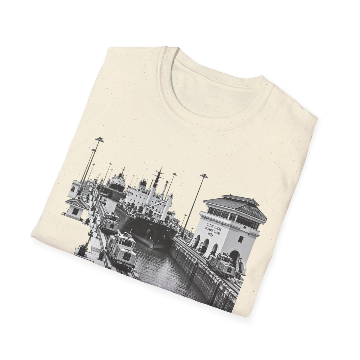 Gatun Locks Panama Canal Black & White Photo T-Shirt