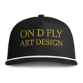 Sunwashed Rope Cap – "ON D FLY ART DESIGN" Embroidered Trucker Hat