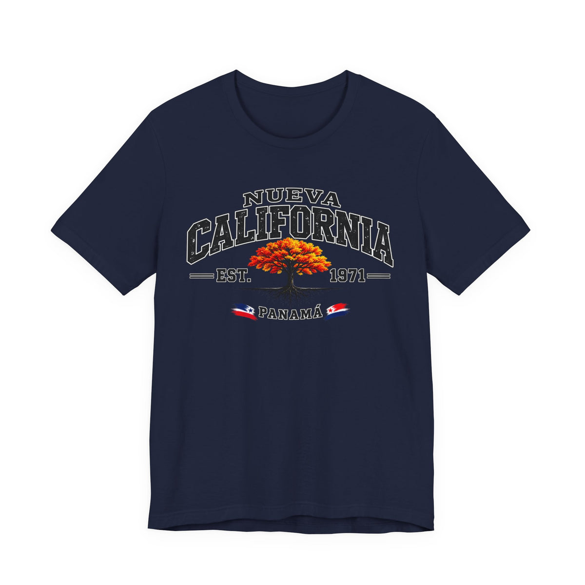 Nueva California Panama Tee – Retro 'Est. 1971' Vintage Tree T-Shirt