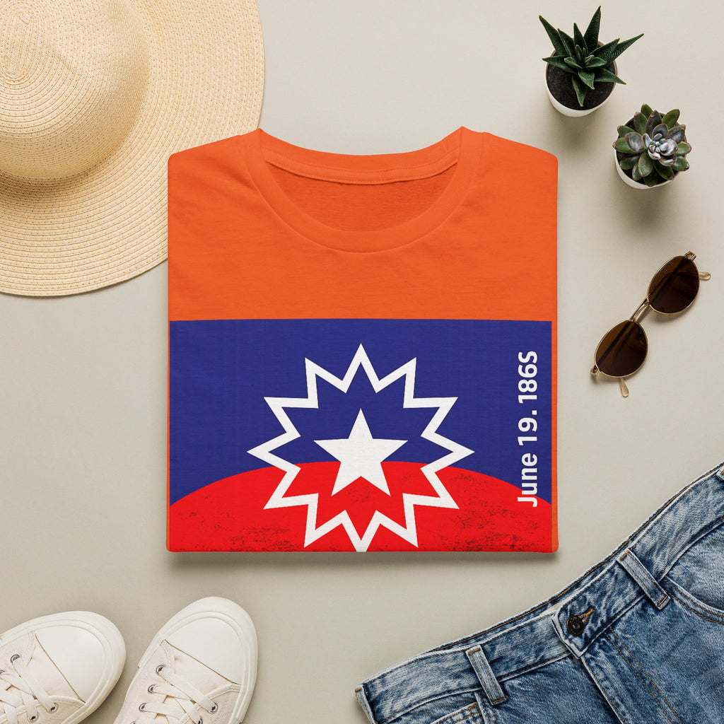 Juneteenth Celebration T-Shirt — Juneteenth Flag Design (June 19, 1865)