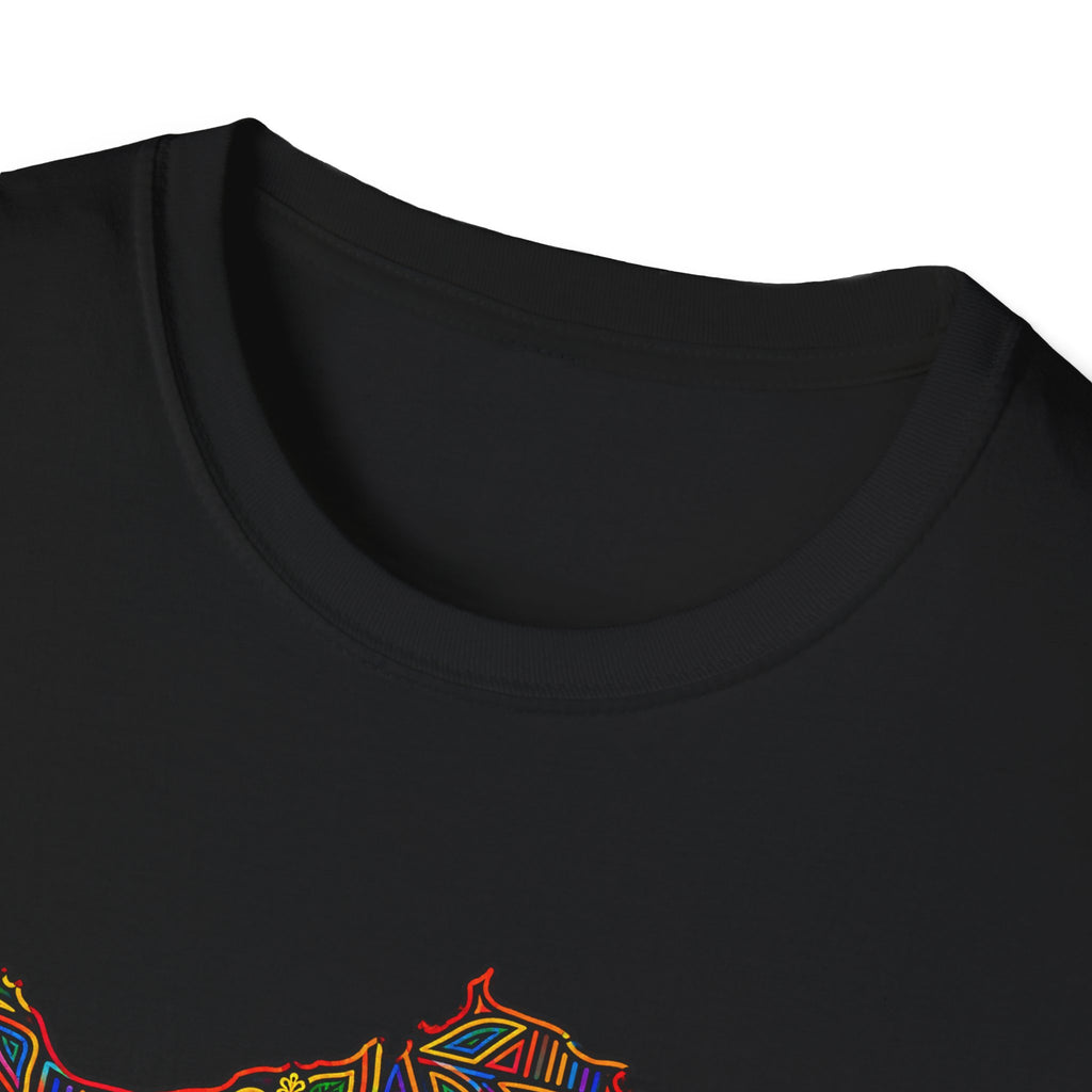 Panama Map T-Shirt — Colorful Mosaic Isthmus Map Tee