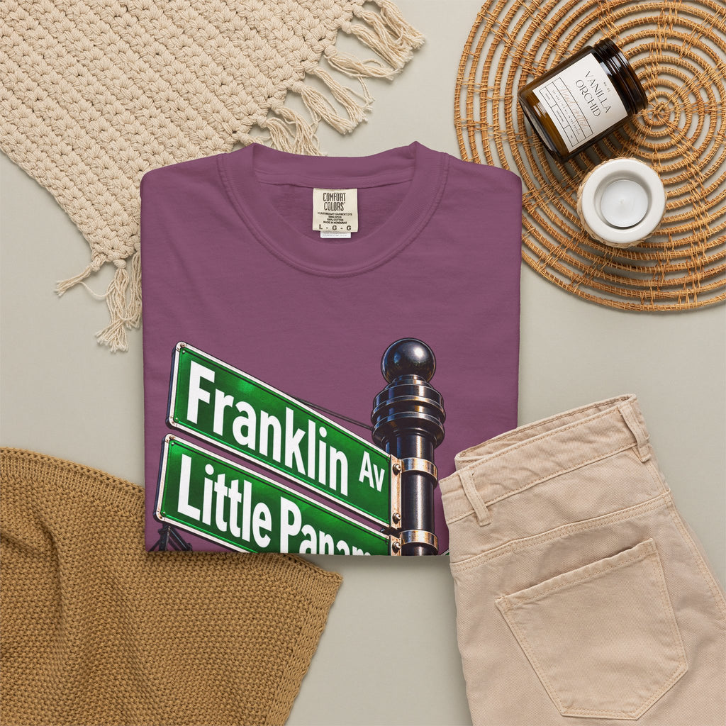 Brooklyn Street Sign T-Shirt — Franklin Ave & Bergen St Little Panama Graphic Tee