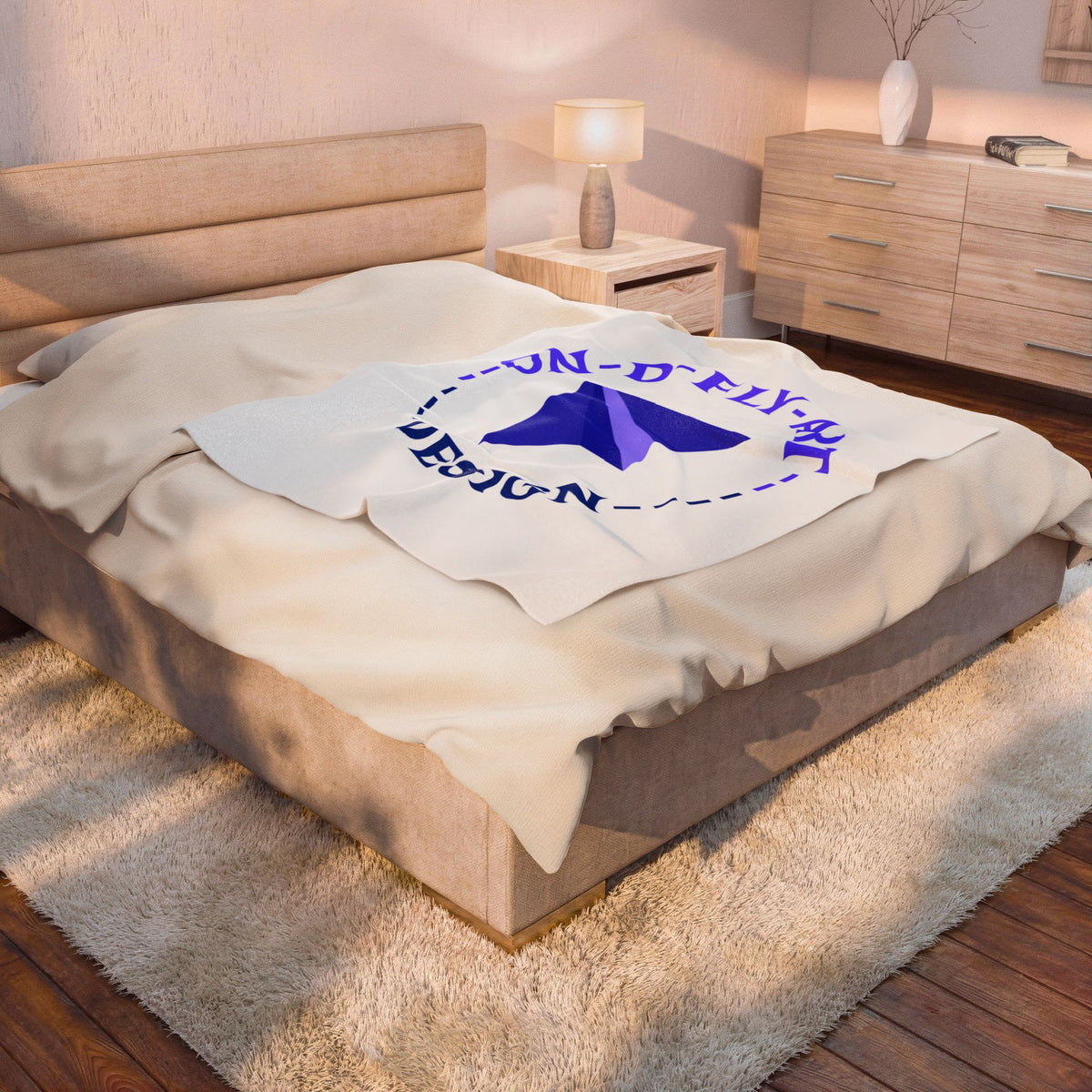 On-D-Fly-Art Design Velveteen Plush Blanket