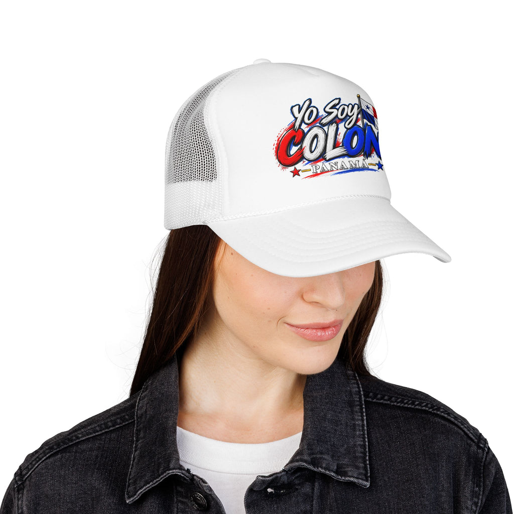 Yo Soy Colón Panama Foam Trucker Hat — Panamanian Pride Mesh Cap