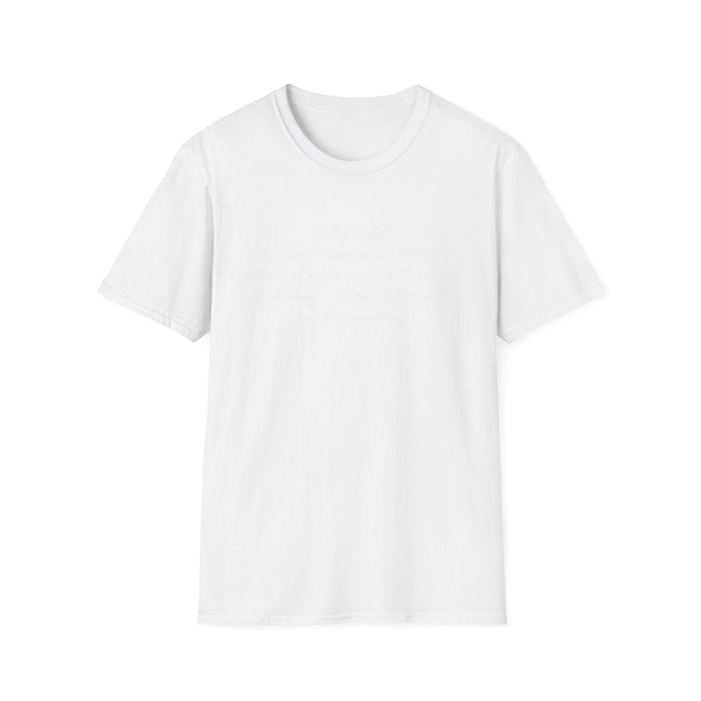Classic Nothing T-Shirt — Plain Crewneck Tee