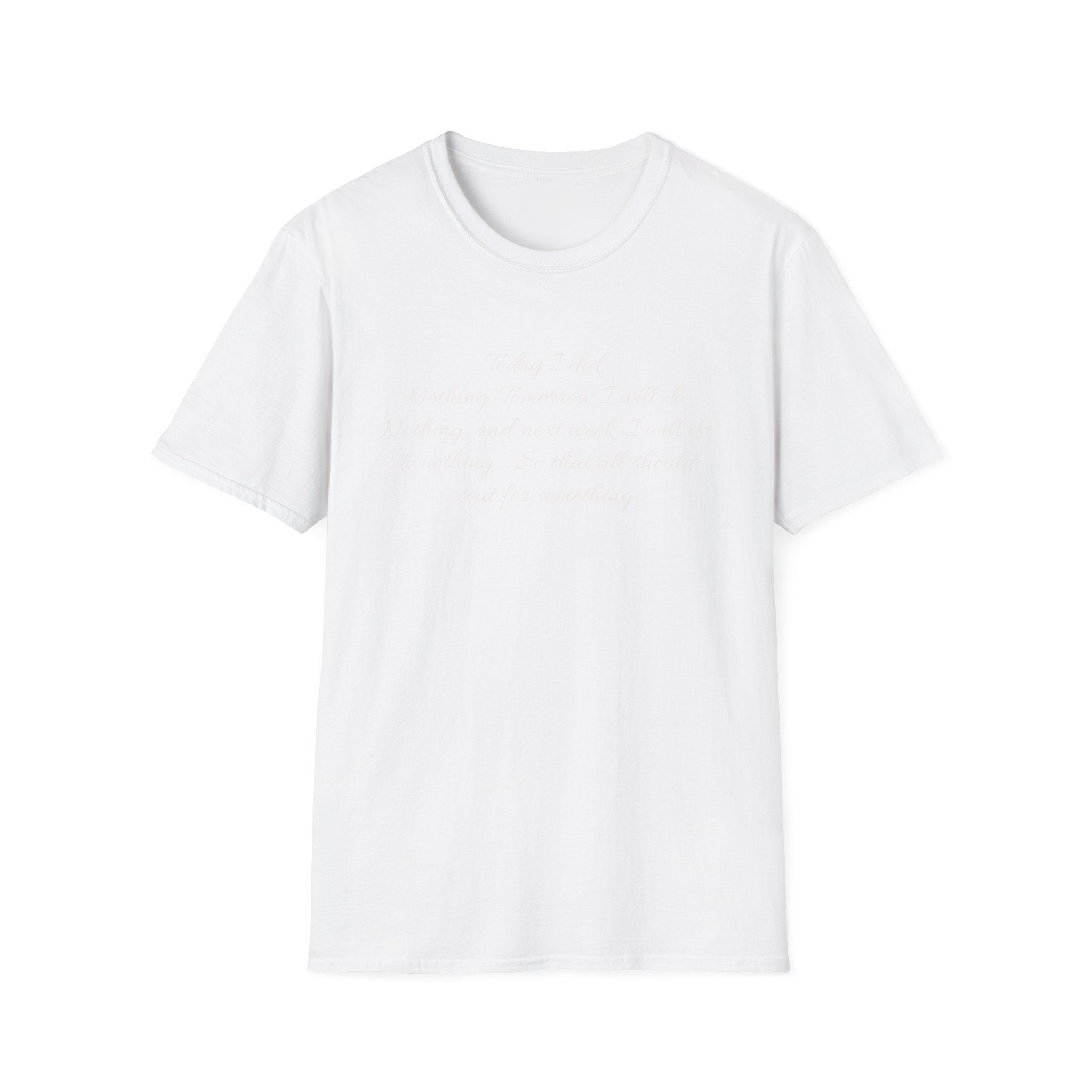 Classic Nothing T-Shirt — Plain Crewneck Tee