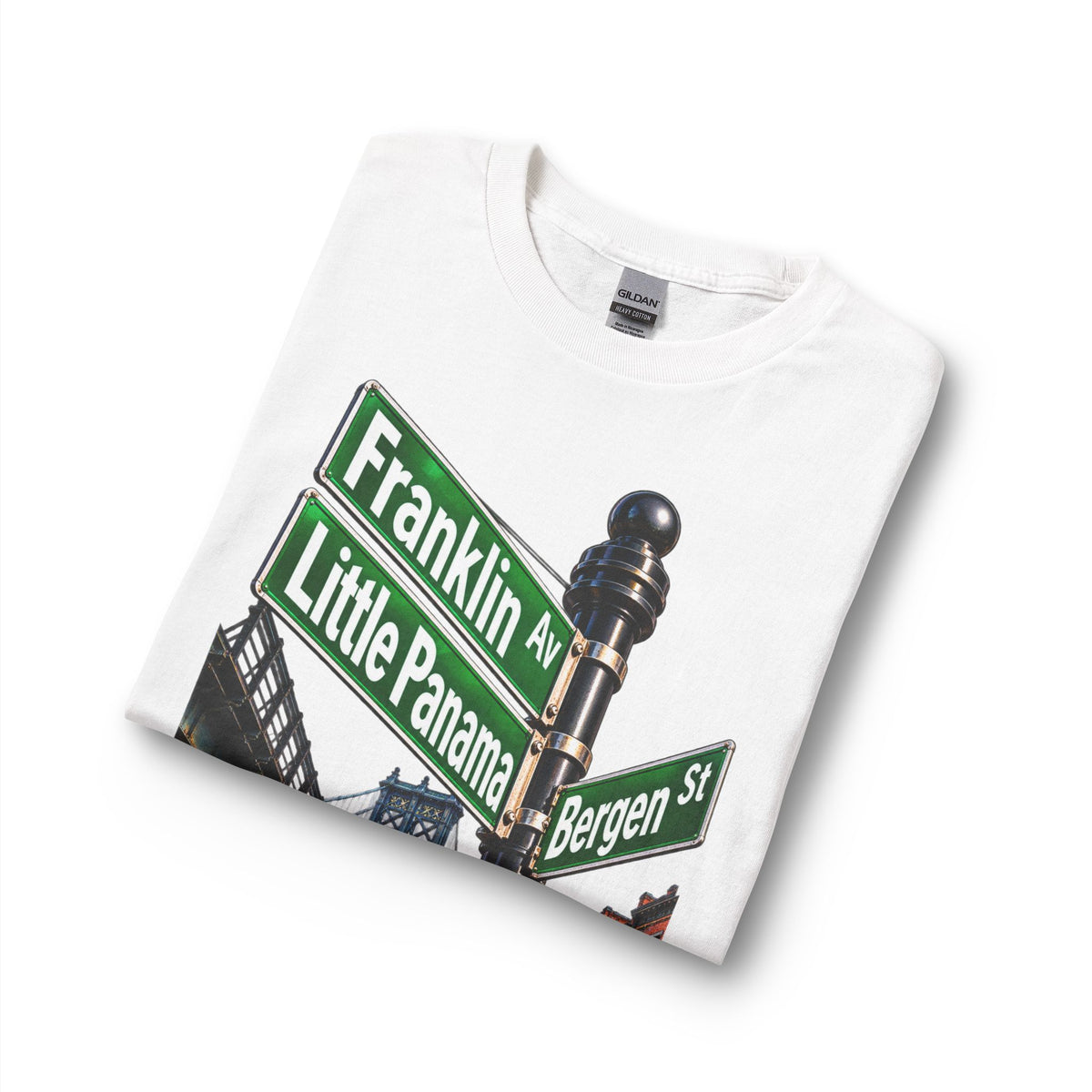 Brooklyn Street Sign Long Sleeve Tee — Franklin Ave Little Panama Bergen St Graphic